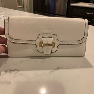 Coach Wallet (White) - New!